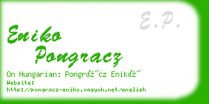 eniko pongracz business card